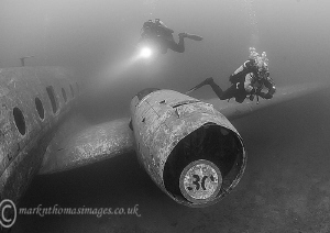 Divers on plane.
Capernwray. by Mark Thomas 
